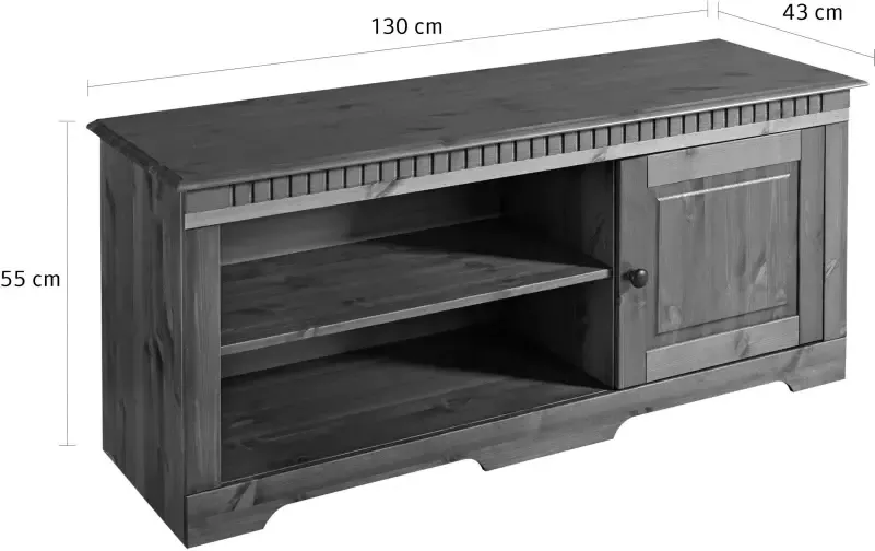 Home affaire Tv-meubel Breedte 130 cm draagvermogen tot 75 kg - Foto 3