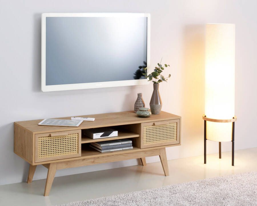 Home affaire Tv-meubel Bridget 2 laden 1 verstelbare plank breedte 128 cm hoogte 47 cm - Foto 3