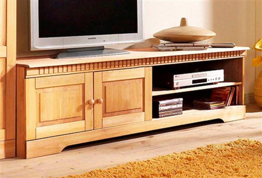 Home affaire Tv-meubel Cubrix van mooi massief grenenhout breedte 162 cm - Foto 4
