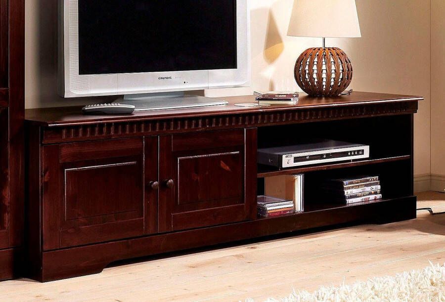Home affaire Tv-meubel Cubrix van mooi massief grenenhout breedte 162 cm - Foto 3