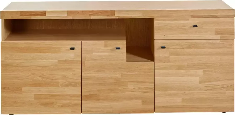 Home affaire Tv-meubel Divupe Breedte 138 cm fronten van massief hout FSC -gecertificeerd - Foto 7