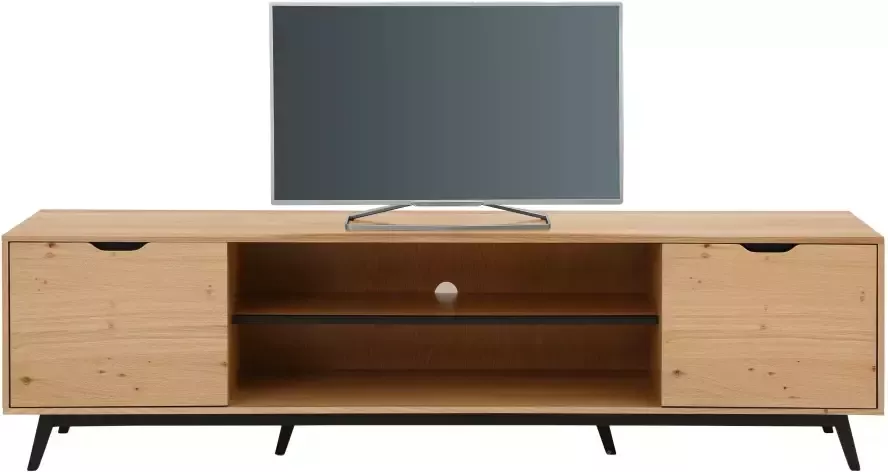 Home affaire Tv-meubel FLOW met twee vakken twee deuren en een mooie hout-look - Foto 1