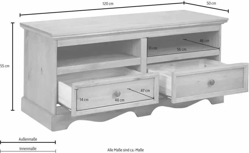 Home affaire Tv-meubel MELISSA Breedte 120 cm - Foto 7