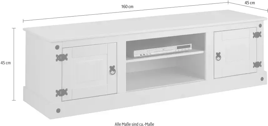 Home affaire Tv-meubel MEXICO Tv-tafel breedte 160 cm - Foto 6