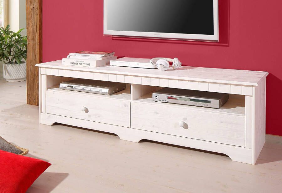 Home affaire Tv-meubel Pöhl 120 cm breed van massief grenen - Foto 4