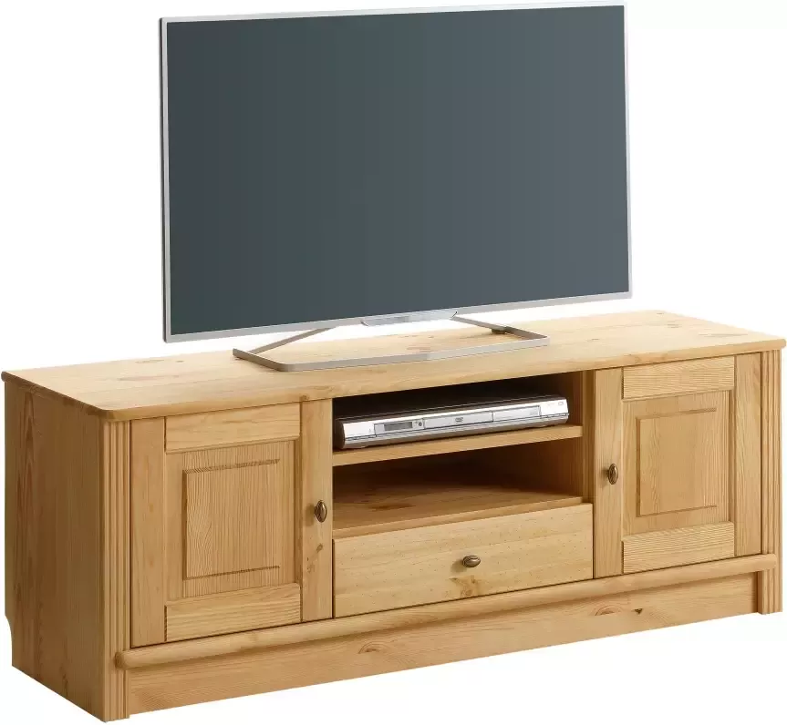 Home affaire Tv-meubel Soeren van massief grenen breedte 131 cm stijlvol design