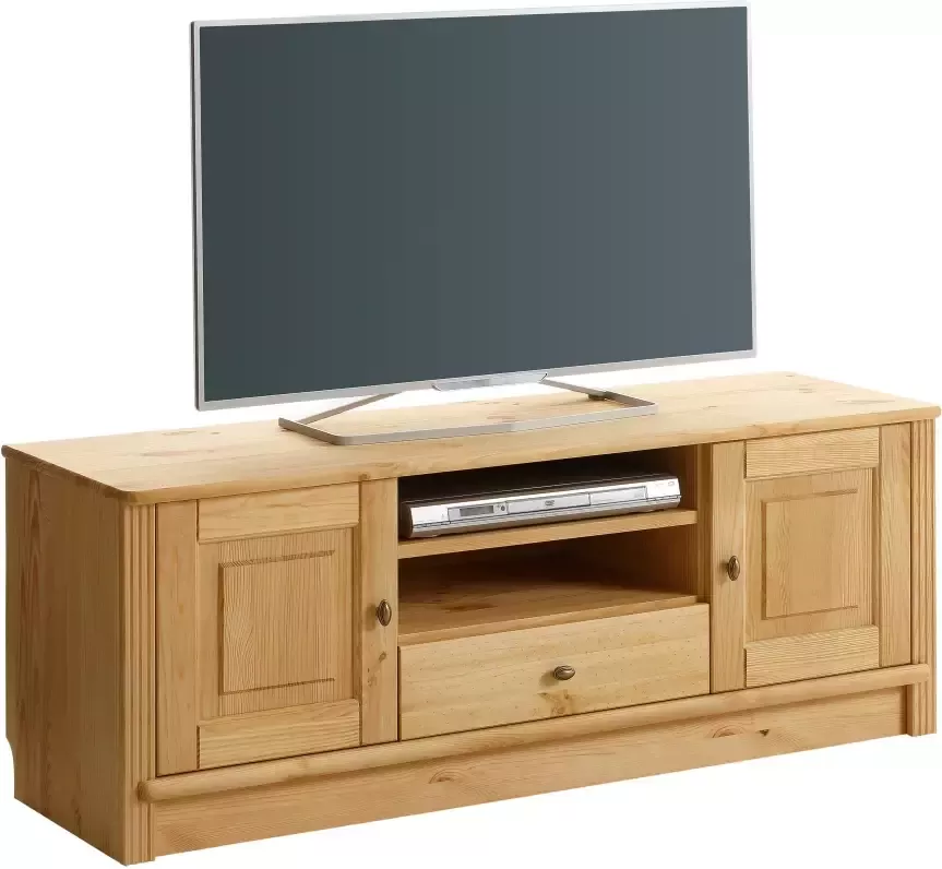 Home affaire Tv-meubel Soeren van massief grenen breedte 131 cm stijlvol design - Foto 1