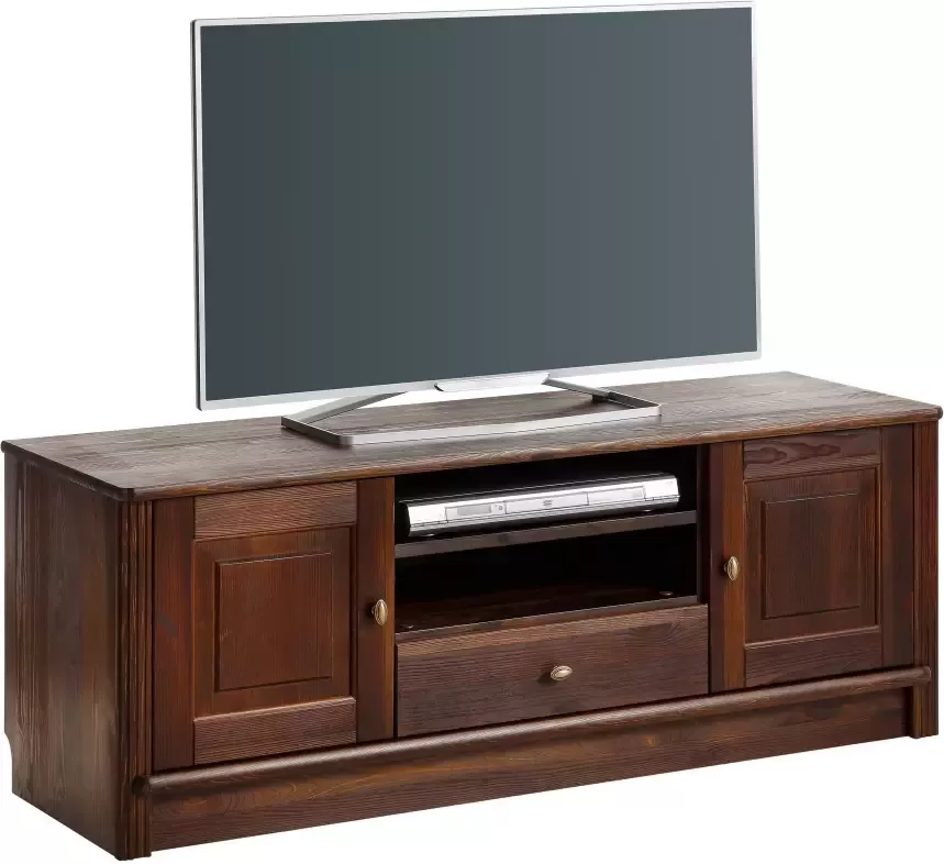 Home affaire Tv-meubel Soeren van massief grenen breedte 131 cm stijlvol design - Foto 1