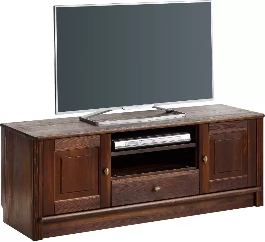 Home affaire Tv-meubel Soeren van massief grenen breedte 131 cm stijlvol design