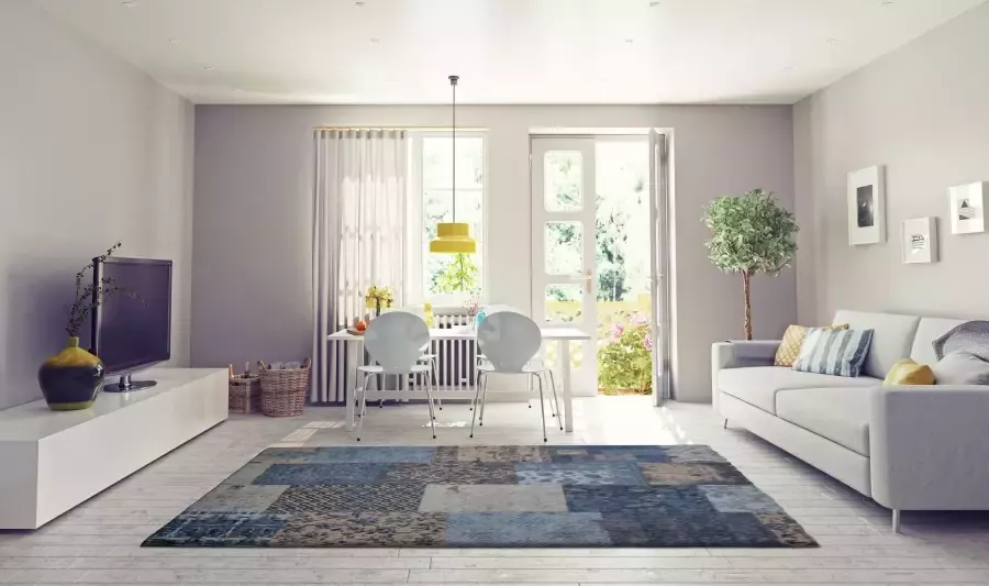 Calo-deluxe Vloerkleed Kefes 250 puur katoen woonkamer - Foto 4