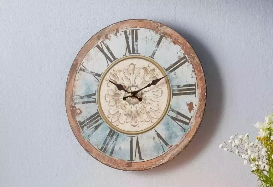 Home affaire Wandklok "Romance" romeinse cijfers rond ø 34 cm vintage-look (1-delig) - Foto 5