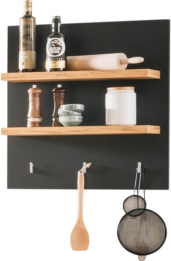 Kochstation Wandplank KS-Westminster met 2 legplanken 3 haken breedte 60 cm exclusief by otto - Foto 4