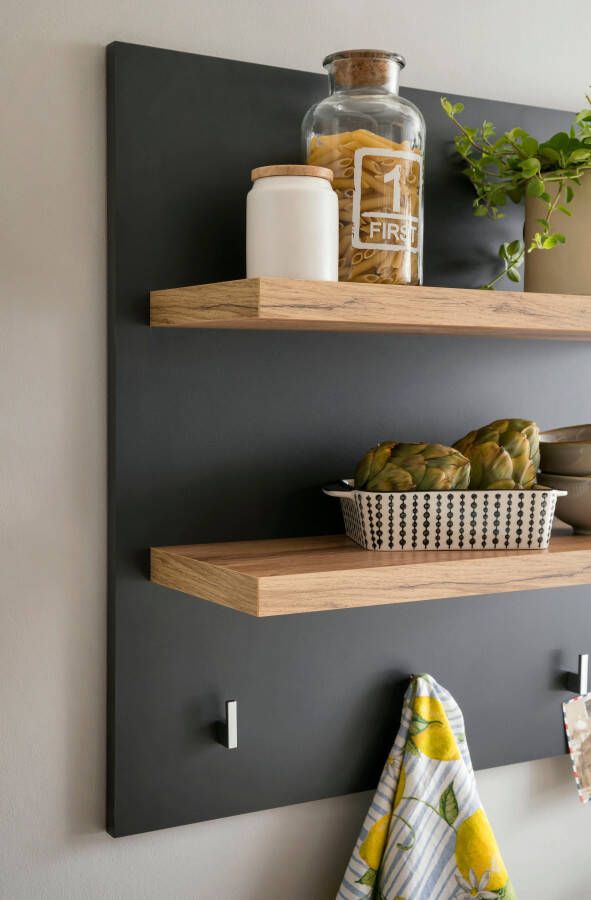 Kochstation Wandplank KS-Westminster met 2 legplanken 3 haken breedte 60 cm exclusief by otto - Foto 3