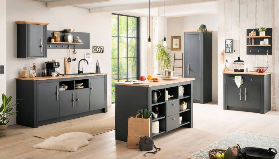 Kochstation Wandplank KS-Westminster met 2 legplanken 3 haken breedte 60 cm exclusief by otto - Foto 5