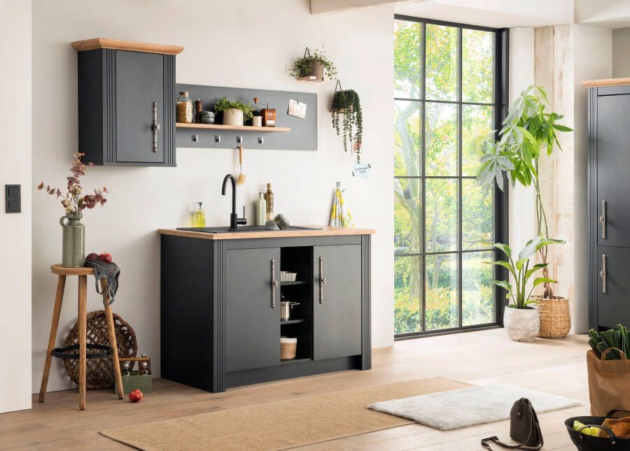 Kochstation Wandplank KS-Westminster Breedte 130 cm met 5 haken exclusief by Otto