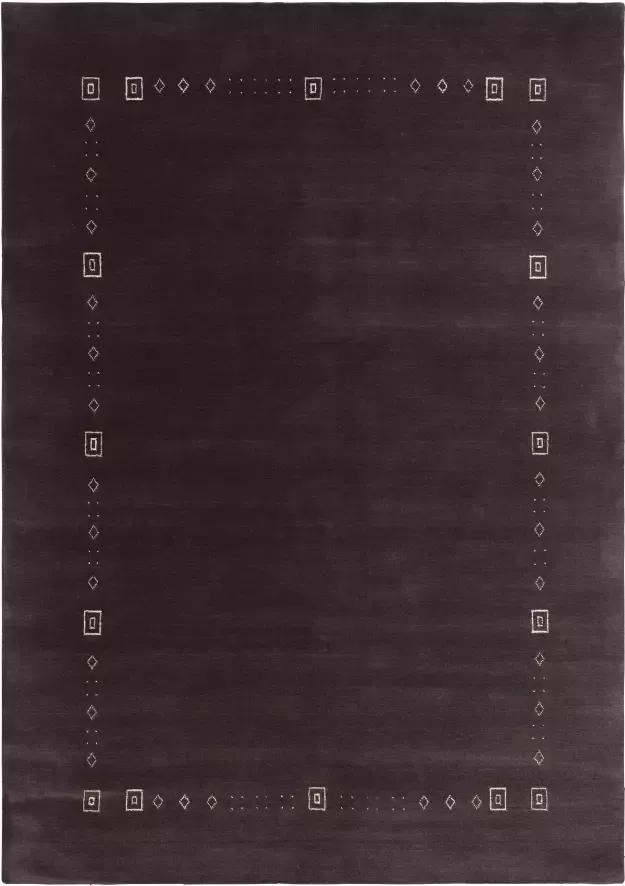 My home Wollen kleed Julia pure wol handgeweven zachte aanraking met bies - Foto 2