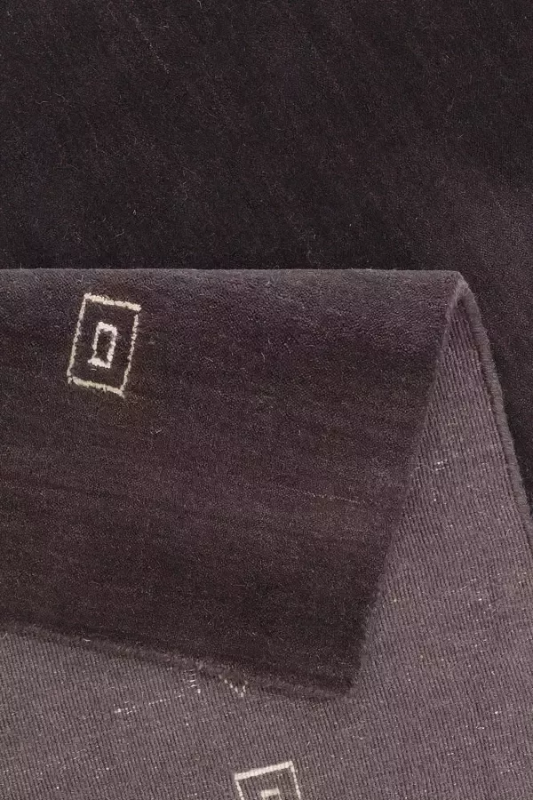 My home Wollen kleed Julia pure wol handgeweven zachte aanraking met bies - Foto 3