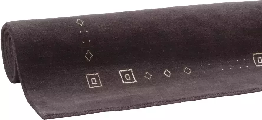 My home Wollen kleed Julia pure wol handgeweven zachte aanraking met bies - Foto 4