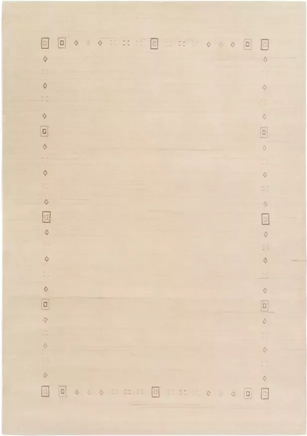 My home Wollen kleed Julia pure wol handgeweven zachte aanraking met bies - Foto 3