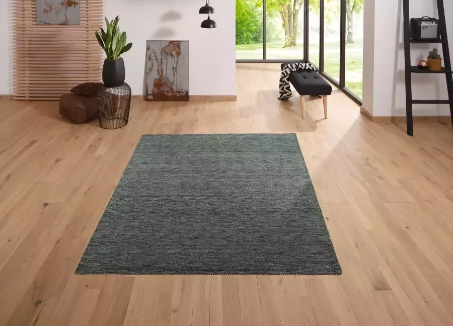 My home Wollen kleed TESSA pure wol handgeweven zachte aanraking gemêleerd gabbeh-look - Foto 1