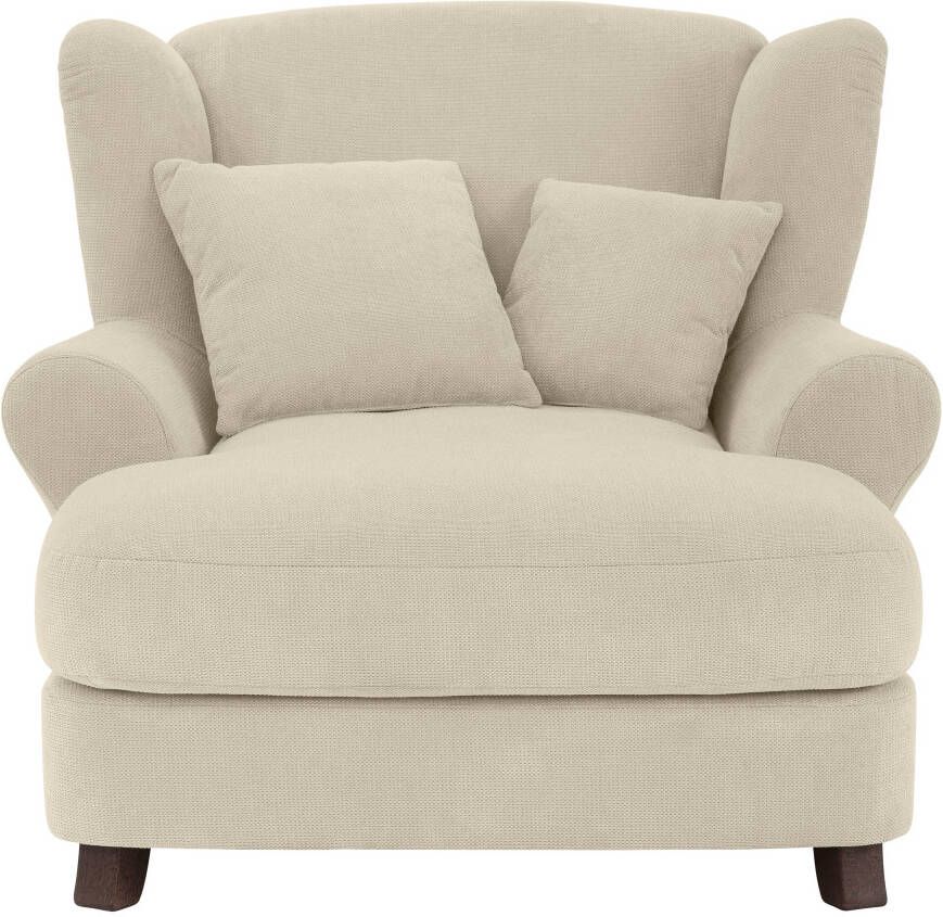 Home affaire XXL-fauteuil Oase XXL mega fauteuil oorfauteuil incl. sierkussens love seat