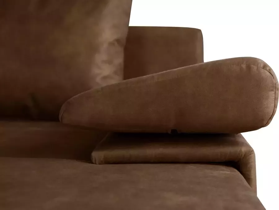 Home affaire Zithoek Acra U-vorm met slaapfunctie en bedkist in gevlochten look