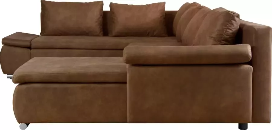 Home affaire Zithoek Acra U-vorm met slaapfunctie en bedkist in gevlochten look - Foto 3