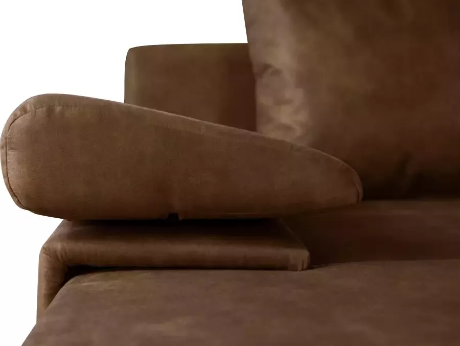 Home affaire Zithoek Acra U-vorm met slaapfunctie en bedkist in gevlochten look