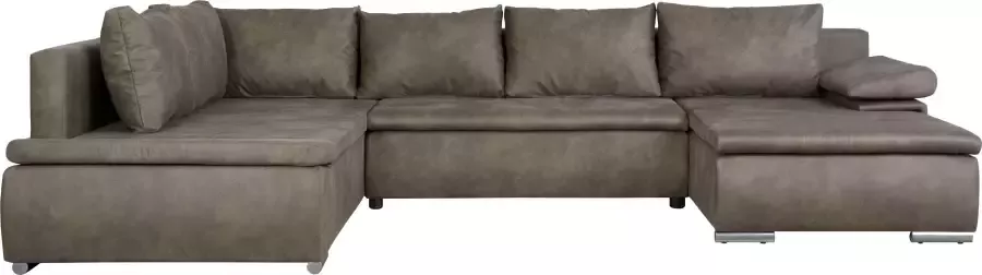 Home affaire Zithoek Acra U-vorm met slaapfunctie en bedkist in gevlochten look - Foto 7