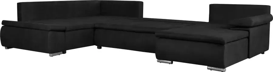 Home affaire Zithoek Acra U-vorm met slaapfunctie en bedkist in gevlochten look - Foto 9