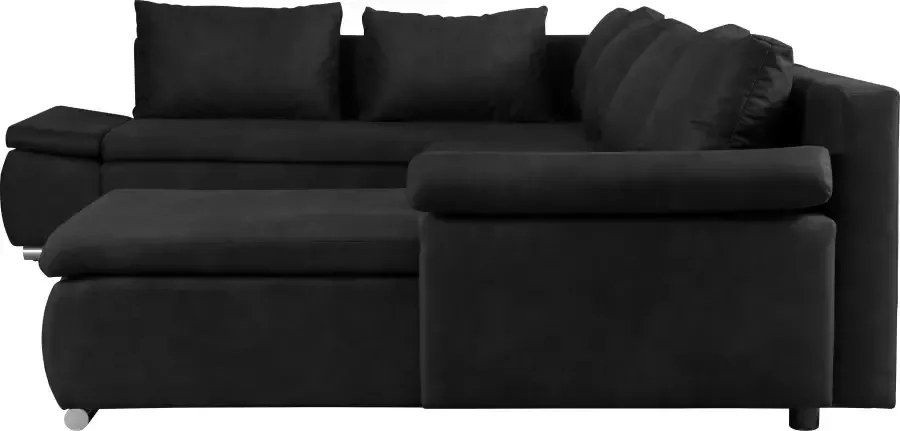 Home affaire Zithoek Acra U-vorm met slaapfunctie en bedkist in gevlochten look - Foto 4