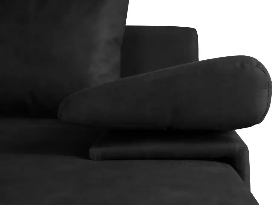 Home affaire Zithoek Acra U-vorm met slaapfunctie en bedkist in gevlochten look