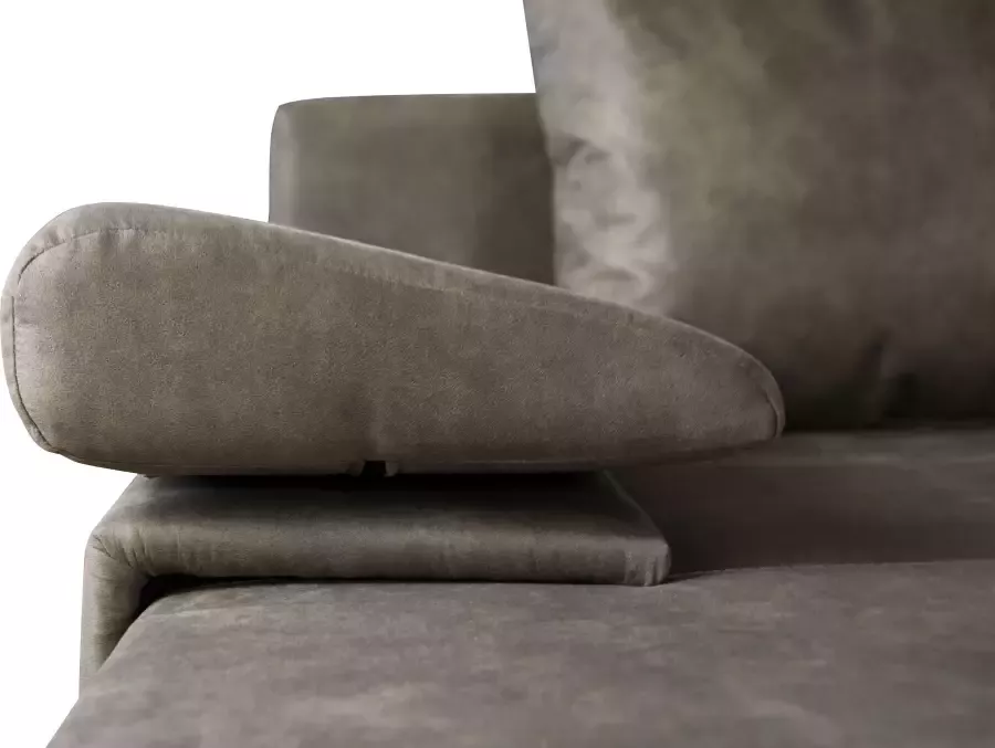 Home affaire Zithoek Acra U-vorm met slaapfunctie en bedkist in gevlochten look