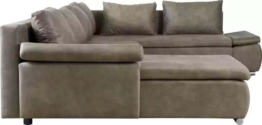 Home affaire Zithoek Acra U-vorm met slaapfunctie en bedkist in gevlochten look - Foto 4