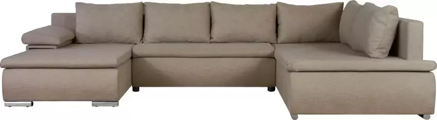 Home affaire Zithoek Acra U-vorm met slaapfunctie en bedkist in gevlochten look - Foto 8