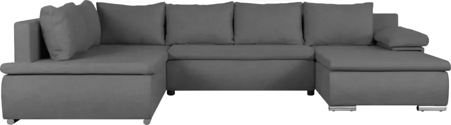 Home affaire Zithoek Acra U-vorm met slaapfunctie en bedkist in gevlochten look - Foto 8