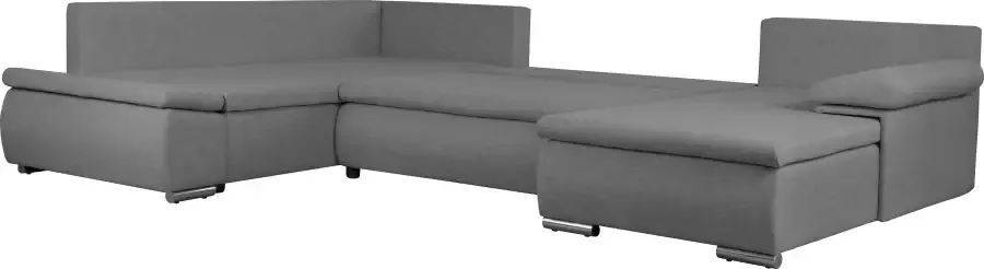 Home affaire Zithoek Acra U-vorm met slaapfunctie en bedkist in gevlochten look - Foto 9