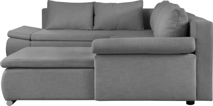 Home affaire Zithoek Acra U-vorm met slaapfunctie en bedkist in gevlochten look - Foto 4