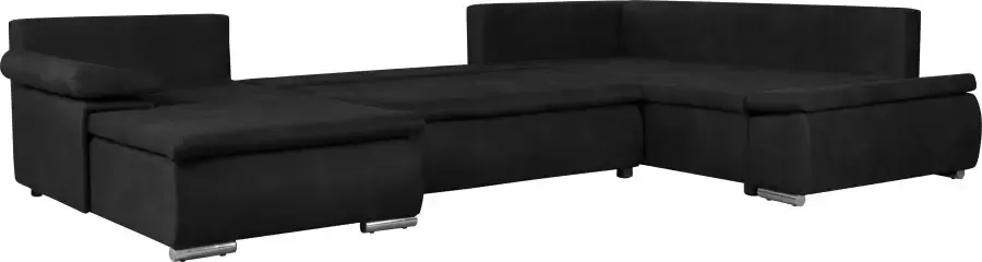 Home affaire Zithoek Acra U-vorm met slaapfunctie en bedkist in gevlochten look - Foto 9