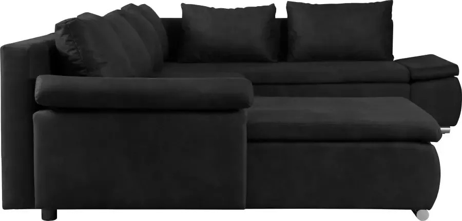 Home affaire Zithoek Acra U-vorm met slaapfunctie en bedkist in gevlochten look - Foto 4