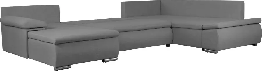 Home affaire Zithoek Acra U-vorm met slaapfunctie en bedkist in gevlochten look - Foto 9