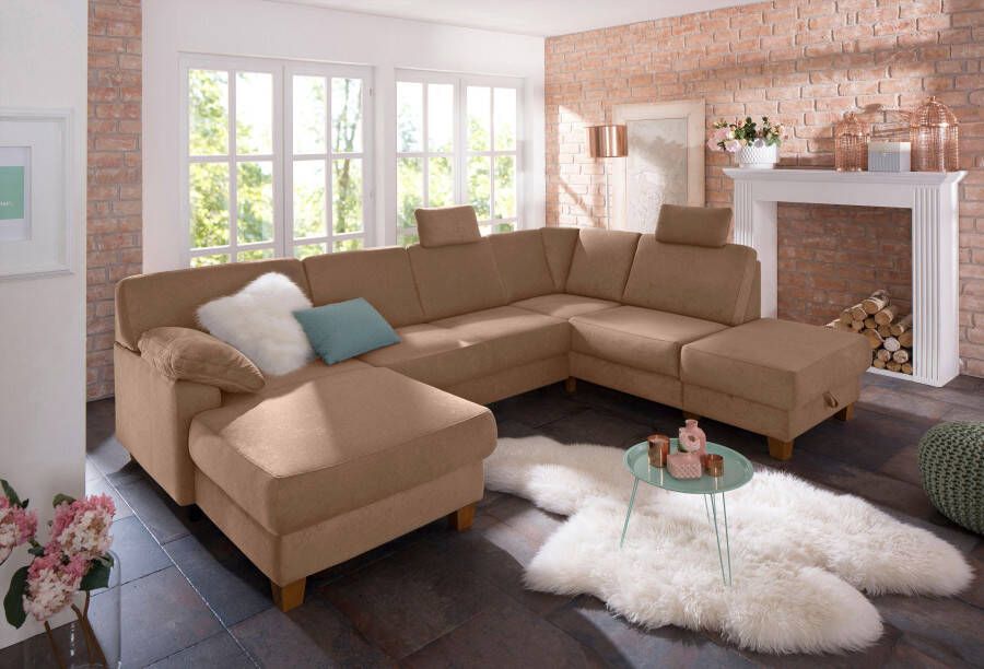 Home affaire Zithoek Belfort U-vorm met binnenvering naar keuze met slaapfunctie en bergruimte - Foto 4