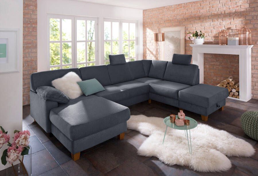 Home affaire Zithoek Belfort U-vorm met binnenvering naar keuze met slaapfunctie en bergruimte - Foto 3