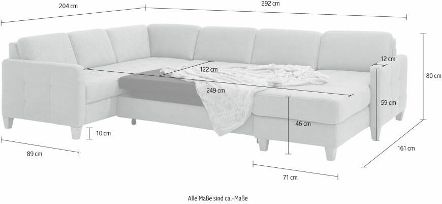 Places of Style Hocker met bergruimte Lolland past bij de serie "lolland" ook met afwasbare bekleding - Foto 2