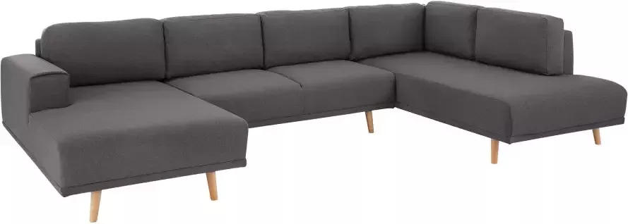 Home affaire Zithoek Lasse U-vorm in scandinavische stijl met houten poten - Foto 5