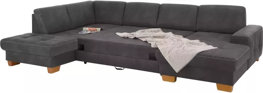 Home affaire Zithoek Puccini U-vorm met binnenvering zitdiepteverstelling contrastnaad - Foto 10