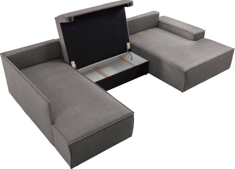 Home affaire Zithoek SHERWOOD XXL 329 cm U-Form Schlafsofa - Foto 2