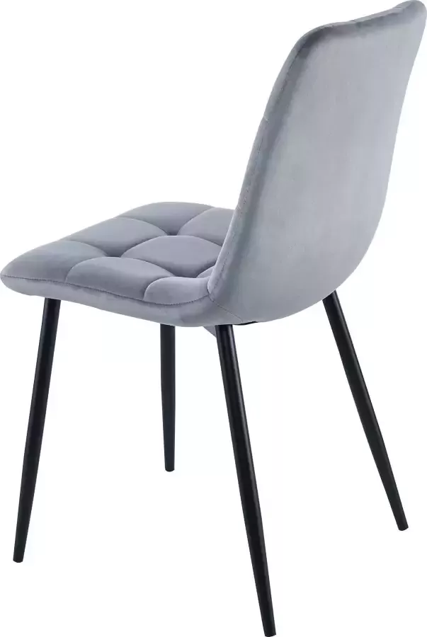 Home affaire Eetkamerstoel Parma Bekleding in fluwelen stof keukenstoel (set 2 stuks) - Foto 7