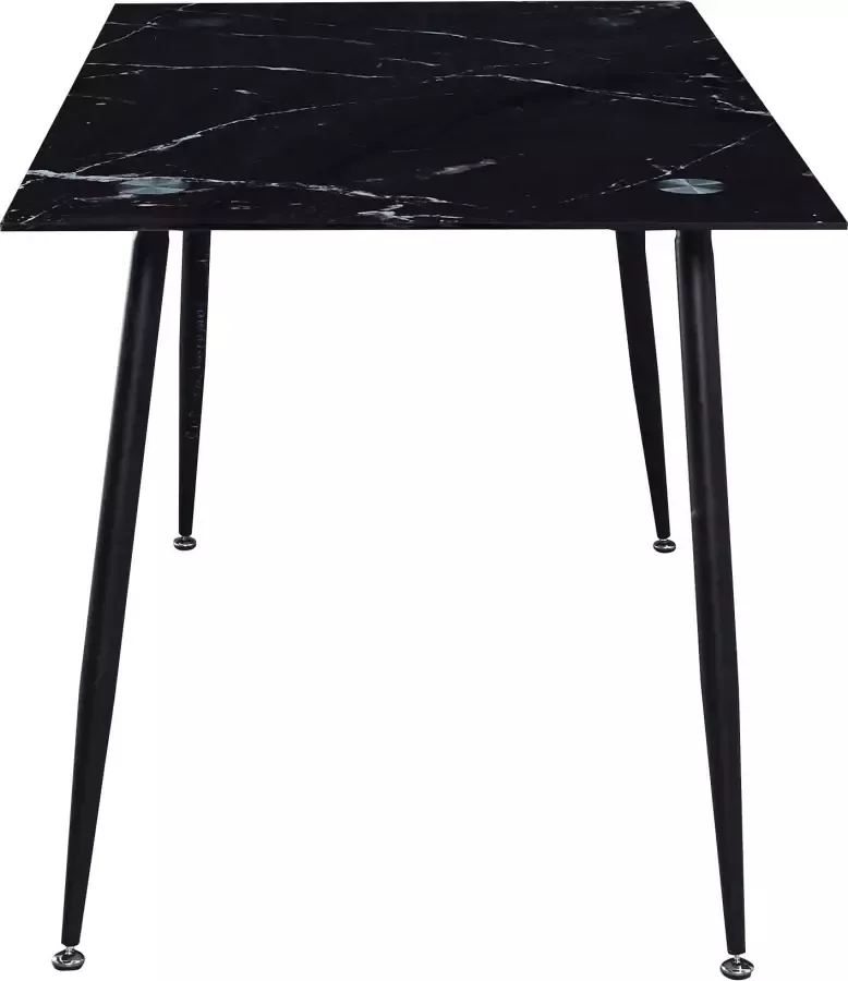 Homexperts Glazen tafel Romeo Breedte 140 cm in marmerlook - Foto 3
