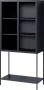 Homexperts Vitrinekast Classic designachtige hoge ladekast met glasdeuren - Thumbnail 5